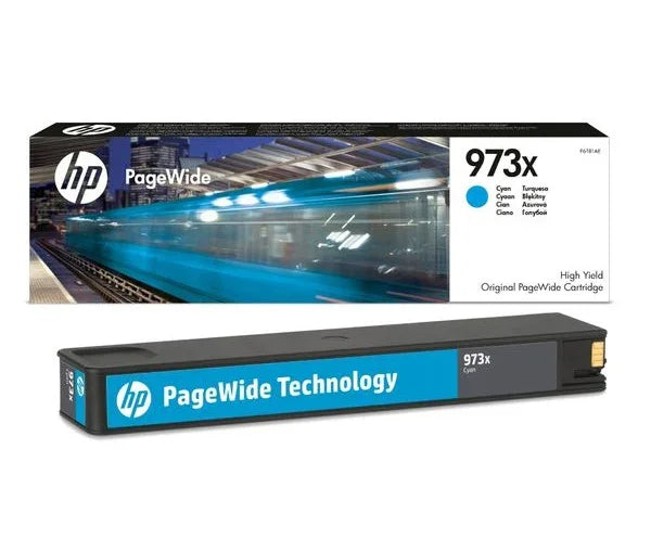 Original HP 973X High Yield Cyan PageWide Cartridge (F6T81AE) - eBuy UAE